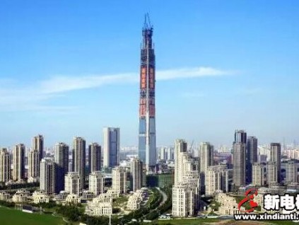 天津117大廈今天上午封頂 奧的斯電梯結(jié)伴而行