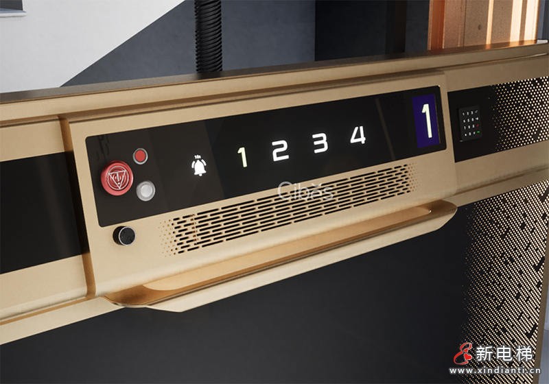 舒適與科技感并存的別墅電梯風扇裝置