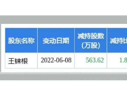 梅輪電梯股東王錸根減持563.62萬(wàn)股 套現(xiàn)3911.24萬(wàn) 2021年公司凈利4390.96萬(wàn)