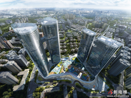 成都新地標(biāo)@康力4m/s高速梯