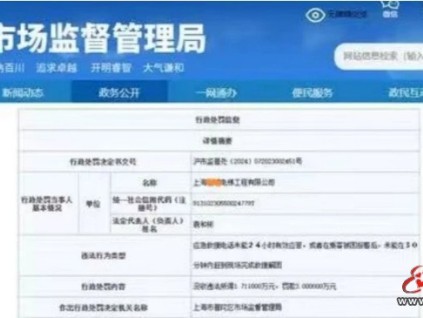 上海：13分鐘到達(dá)電梯困人現(xiàn)場，救援用時36分鐘，維保被罰沒4.7萬！
