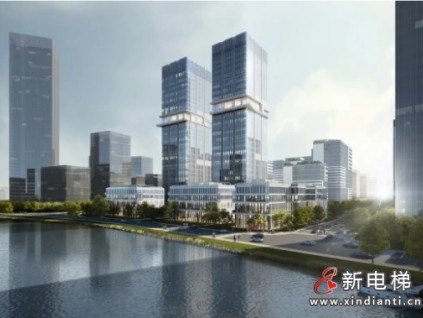 23臺(tái)康力4m/s高速梯！杭州廊灣科創(chuàng)中心雙子樓