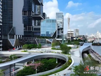 廣州首個(gè)“空中花園”式立體交通綜合體，康力電梯!